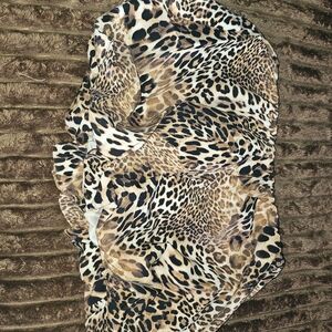 Leopard Print Bubble Mini Skirt